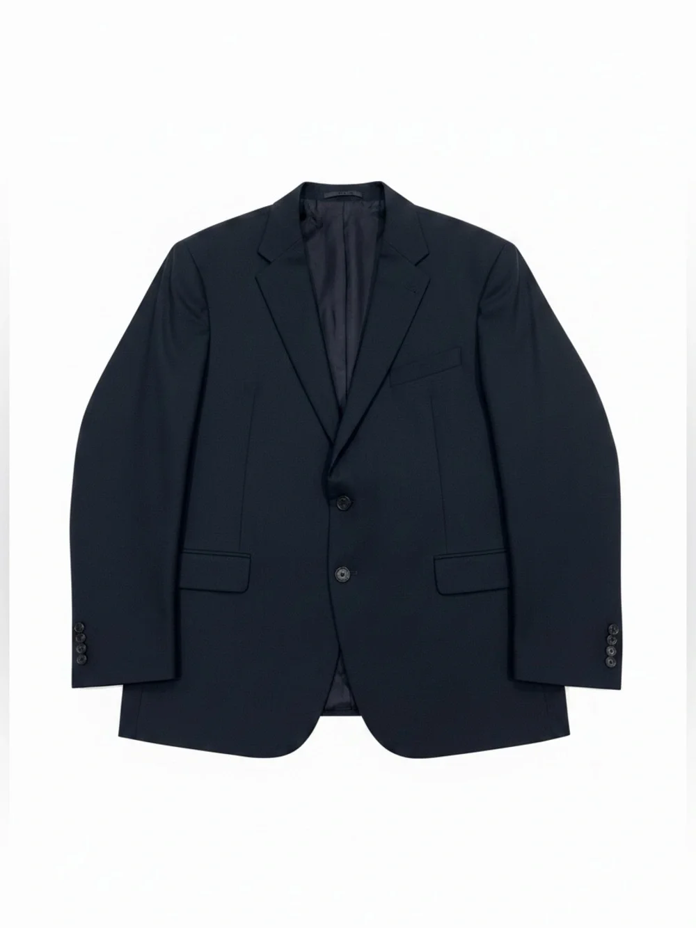 Joseph Abboud Marzotto Super 100’s Wool Sport Coat Suit Jacket Navy Blue 48R